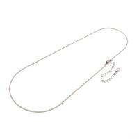 Gliederkette Edelstahl platinfarben, 41 cm 1 Stück