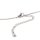 Gliederkette Edelstahl platinfarben, 41 cm 1 Stück