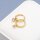Creolen aus 304 Edelstahl mit 18K IP-Goldbeschichtung, 16 mm, 2 Stück