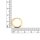 Creolen aus 304 Edelstahl mit 18K IP-Goldbeschichtung, 16 mm, 2 Stück