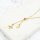 Mondanhänger aus 304 Edelstahl mit 18K IP-Goldbeschichtung, 13 mm, 2 Stück
