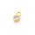 Herzanhänger aus Edelstahl 304 mit 14K IP-Goldbeschichtung und Strass, 9 mm