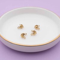 Quetschkalotten aus 304 Edelstahl 7,5x4 mm, 18K IP...