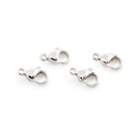 Karabinerverschluss 304 Edelstahl mit 925 Silber...