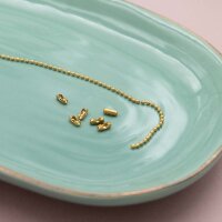 Goldfarbene Kugelkette aus 304 Edelstahl mit 18K...