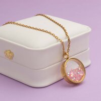 Befülltes Medaillon, goldfarben IP-beschichtet, mit...