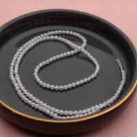 Strang transparenter facettierter Zirkoniaperlen in...