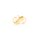 Doppelkarabiner aus Messing, goldfarben, 15 x 9 x 3,5 mm