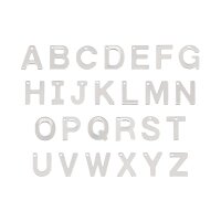Anhänger Buchstabe A–Z, 304 Edelstahl,...
