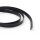 Flaches Lederband in Schwarz, 8 mm, 2 m