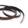 Flaches Lederband in Dunkelbraun, 8 mm, 2 m
