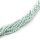 Glasschliffperlen Bicone 3 mm mint, irisierend, Strang (ca. 139 Stück)
