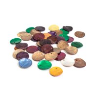 Perlmuttscheiben 15mm Farbmix 40 Stück