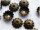 50 filigrane Perlkappen in vintage Bronze, 6 mm