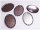 5 Fassungen in antik bronze für 25 x 18 mm Cabochons