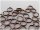 50 Splitringe im Vintagestil in antik Kupfer, doppelt