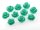 10 aquamarinfarbene Rosen als Cabochon, 10 mm