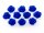 10 Rosen in marineblau,10 mm