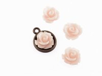 10 Rosen in elfenbein ,10 mm