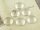 6 Cabochons 14 mm Klebeperle Glas klar