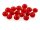 10 Glasschliffperlen in rot, 8 mm
