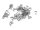 100 Biegeringe offen in silber platiniert, 5 mm