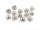 50 filigrane Perlkappen in platinfarben, 8 mm