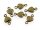 12 Verbinder Herz in antik Bronze