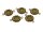 6 Rahmen in antik Bronze für 10 mm Klebeperlen