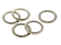 5 Verbinder Ringe in silberfarben