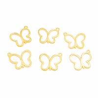 filigrane Anhänger als Schmetterlinge in goldfarben...