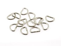 20 kleine D Ringe in silber platiniert für bis zu 7...