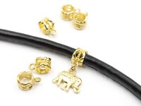 6 Aufhängungen Zwischenelement in goldfarben