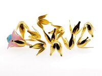 20 Tulpen Perlkappen in goldfarben