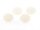 4 Cabochons Blume in weiß gefrostet, 15 mm