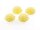 4 Cabochons Blume in hell gelb, 15 mm