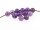 6 Amethystperlen in lila - grau. 6 mm.