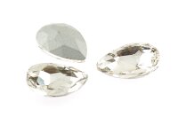 Cabochon als Tropfen 13 x 18 mm in klar 2 Stück