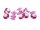 20 Cabochon als Diamant in pink, 10 mm