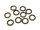 geflochtene Ringe in antik bronzefarben 15 mm 10er Set