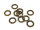 geflochtene Ringe in antik bronzefarben 15 mm 10er Set