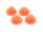 Blumencabochons 14mm in apricot 4 Stück