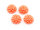 Blumencabochons 14mm in apricot 4 Stück
