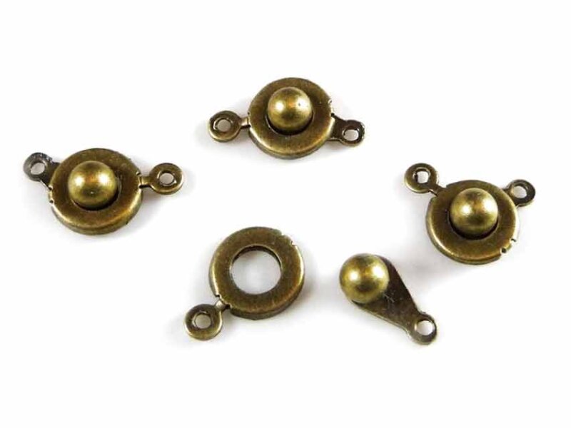 6 Verschlüsse in Bronze, Klippverschluss