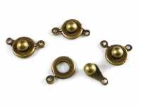 6 Verschlüsse in Bronze, Klippverschluss