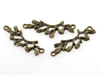 6 Verbinder als Zweig in antik Bronze