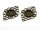 2 Fassungen als Verbinder für 18 mm Cabochons in Vintage bronze