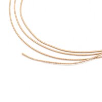 Polyesterkordel gewachst in Nougat 1 mm 10 Meter