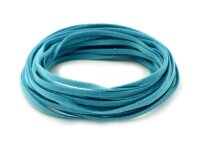 5 Veloursbänder je 1 m in hellblau