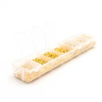 Sammelbox mit Biegeringen in goldfarben in 7...